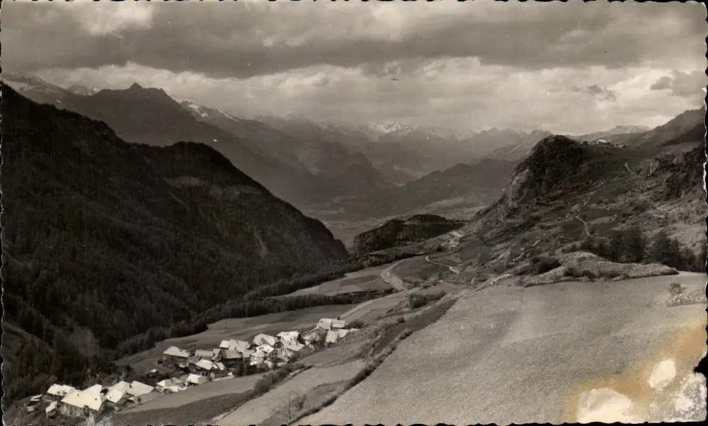 Vars-Saint-Marcellin — Allgemeiner Blick im Hintergrund, Massif du Pelvoux — Éditions de France, Nr. 3453 - Vorderseite
