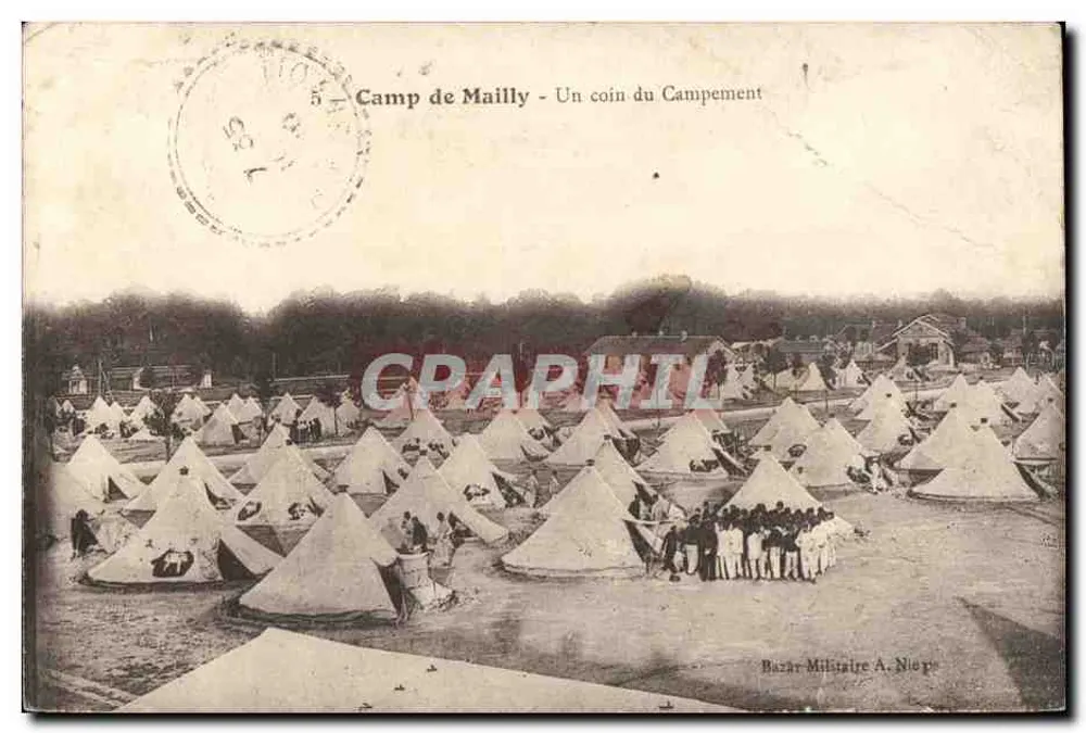 Camp de Mailly - Ein Stück des Lagerplatzes — Militärmarkt A. Niep - Vorderseite