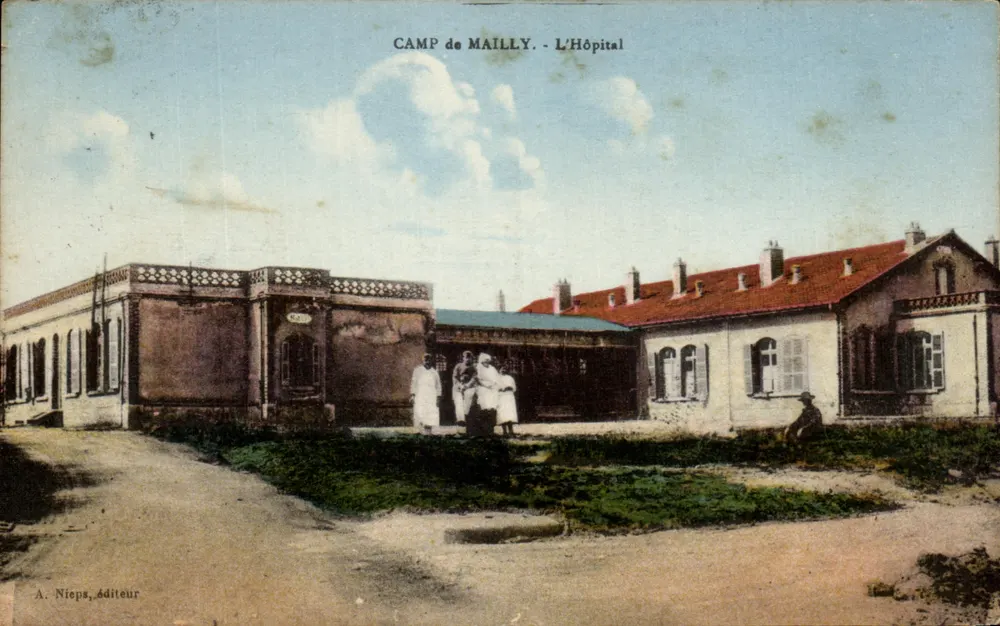 Camp de Mailly — Das Krankenhaus — A. Nieps, Verlag - Vorderseite