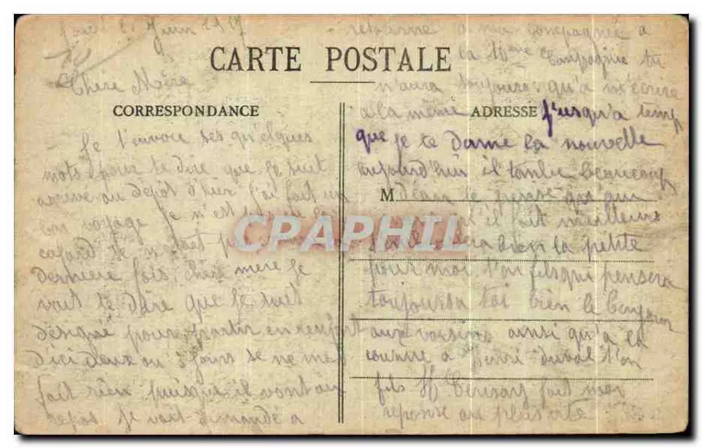 Mailly-le-Camp — Lembrança — A. Verry, editor - Verso