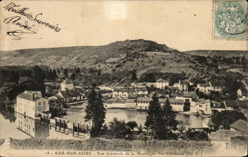 Bar-sur-Aube — Allgemeiner Blick auf den Berg Ste-Germaine — (G. L.) - Vorderseite