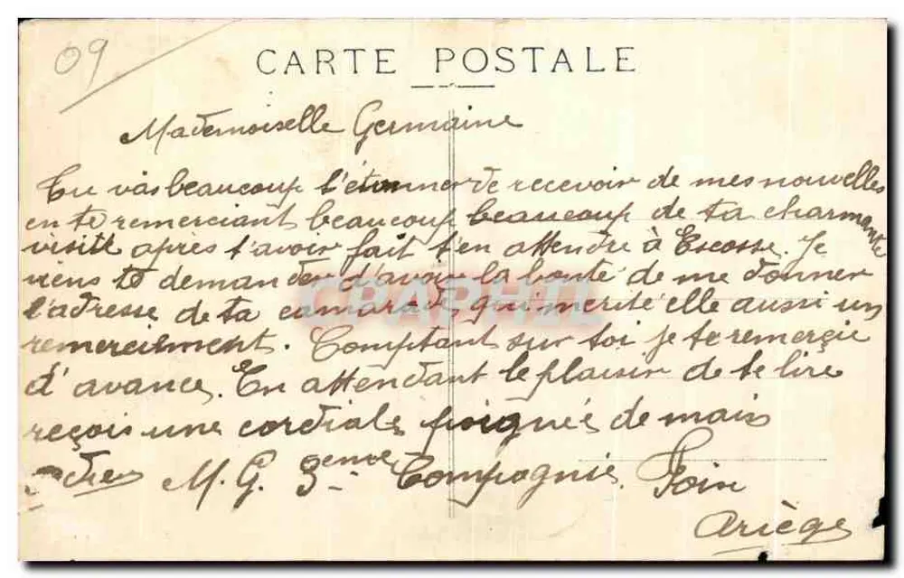 Foix — O Castelo de Bellissen-Benac — Béatton-Laprie - Verso