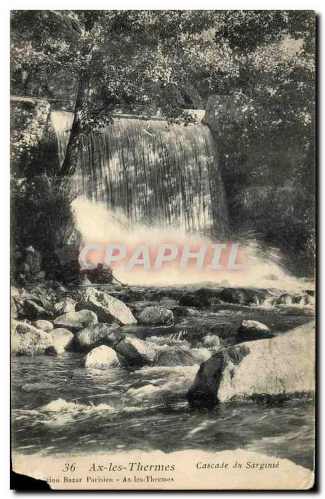 Ax-les-Thermes — Cascade du Sarginié — Édition Bazar Parisien, n°36 - Vorderseite