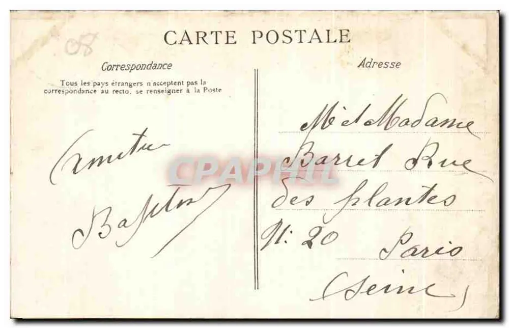 Sedan — Militärkrankenhaus — Grab des Marschalls Fabert — Suzanne-Pierson, Verleger, Nr. 436 - Rückseite
