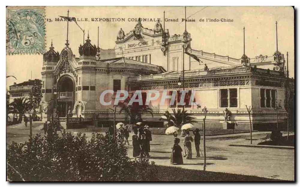 Marseille, Kolonialausstellung. Großer Palast von Indochina — Verlag: Ateliers de Photographie Grande Marseille - Vorderseite