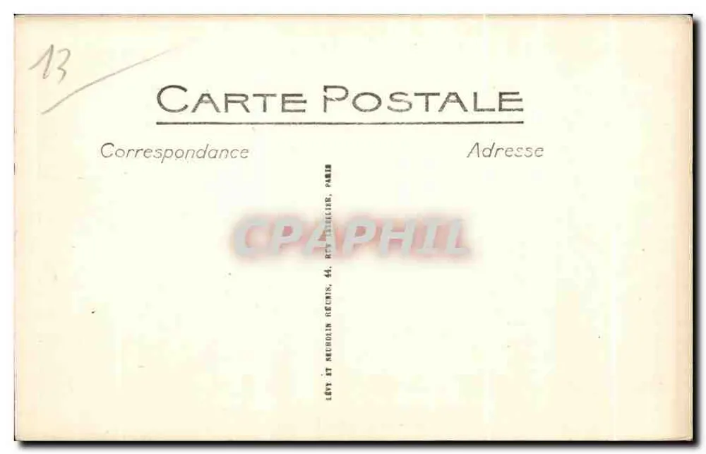 Innenansicht des Palastes von Algerien — Kolonialausstellung in Marseille — LL. n° 58 - Rückseite