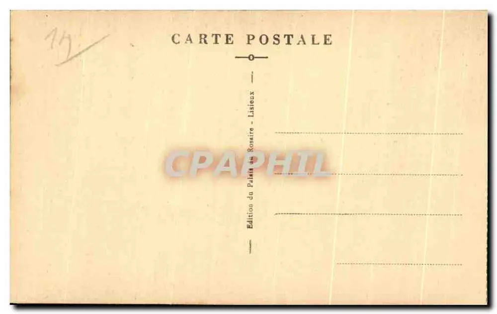Lisieux — Caminho dos Buissonnets — Pelerinagem da Virgem do Rosário - Verso