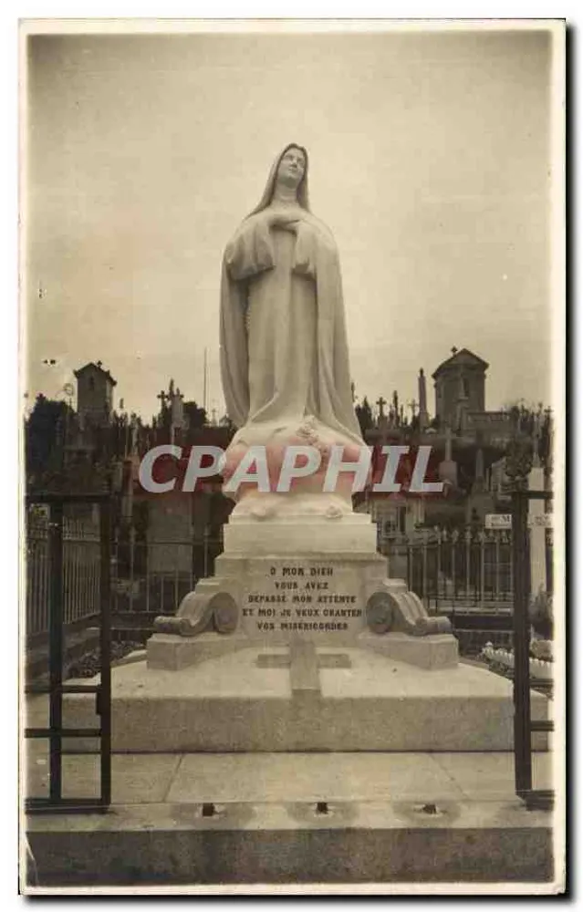 Statue der Jungfrau Maria — Denkmal auf dem Friedhof der Carmeliter in Lisieux — Éditions de l'Enfant-Jésus - Vorderseite