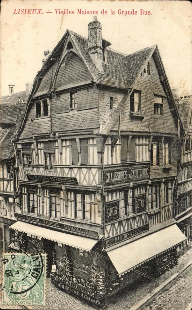 LISIEUX — Alte Häuser der Grande Rue — Éditeur : L'IMPRIMERIE DE LA POSTE - Vorderseite