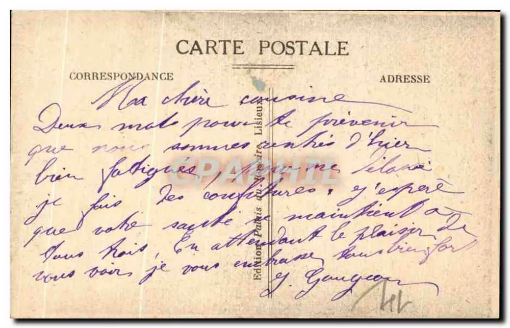 Lisieux — Grab der hl. Thérèse vom Kindlein Jesus — Éditions Paris du Nord - Rückseite