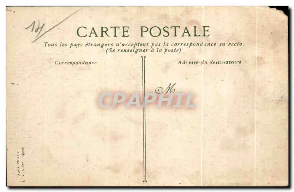 Lisieux — Eingang zum Jardin de l'Étoile — Verlag L. V. & Cie, Fotograf - Rückseite