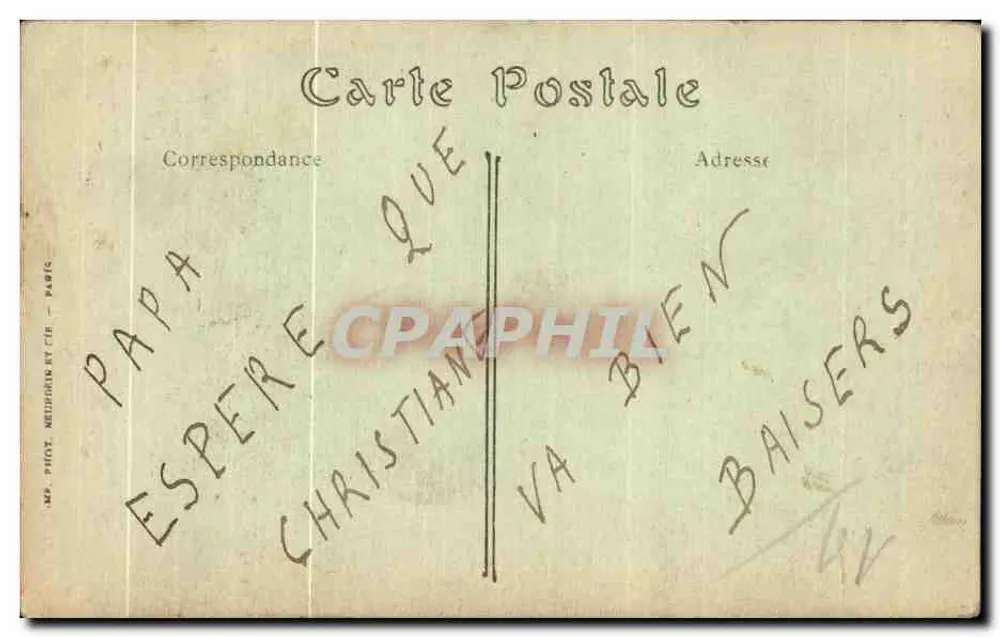 Falaise — Die Pforte der Cordeliers (13. Jahrhundert) — ND. Phot. - Rückseite