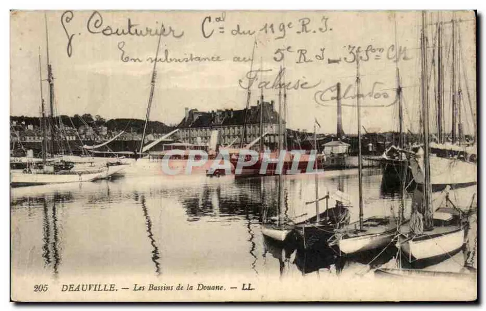 Deauville — Les Bassins de la Douane — LL, n°205 - Vorderseite
