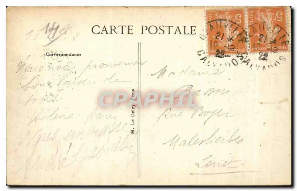 Deauville — O Casino — G. F. Le Havre, n°447 - Verso