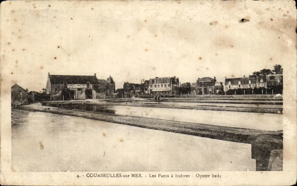 COUNSEULLES-sur-MER — Les Parcs à huîtres — éditeur PARCS À HUITRES, n°4 - Frente