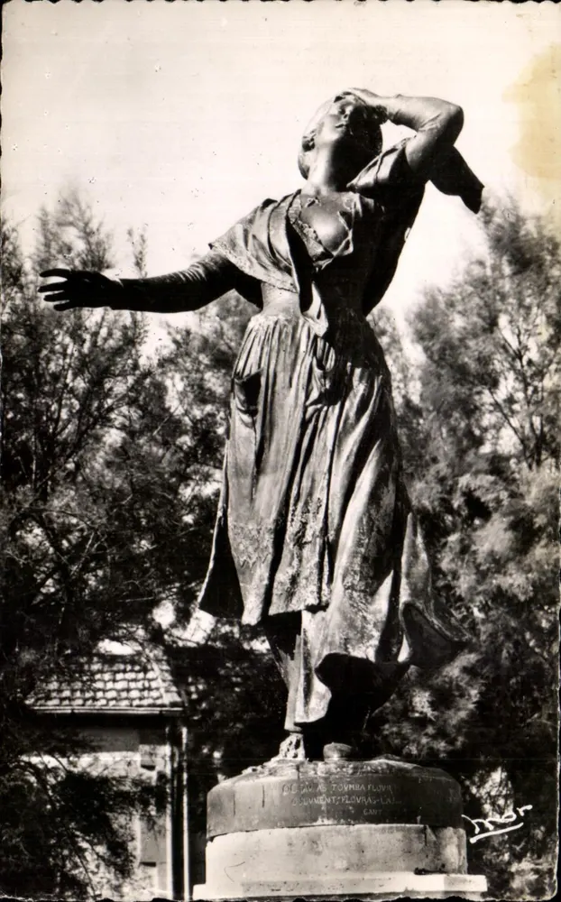 Statue von Mireille — Saintes-Maries-de-la-Mer — Éditions MAR & L'Amiard de Camargue - Vorderseite