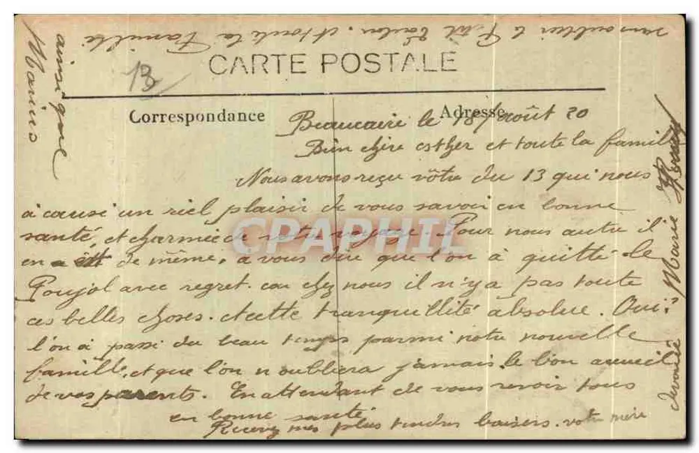 Tarascon — Allgemeiner Blick mit dem Schlepper « Lorraine » — Ausgabe Pierron, Tarascon - Rückseite