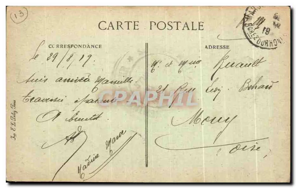 Marseille — La Cannebière — Noveltà, n°109 - Rückseite