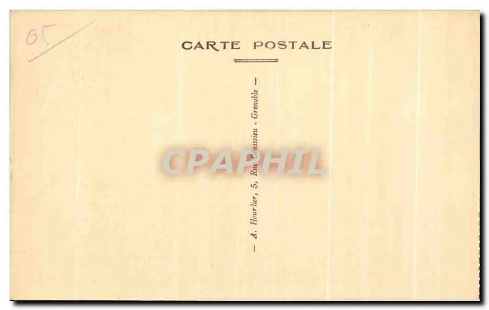 Briancón — Capela de Puy St-Pierre — A. Hourlier, Grenoble - Verso