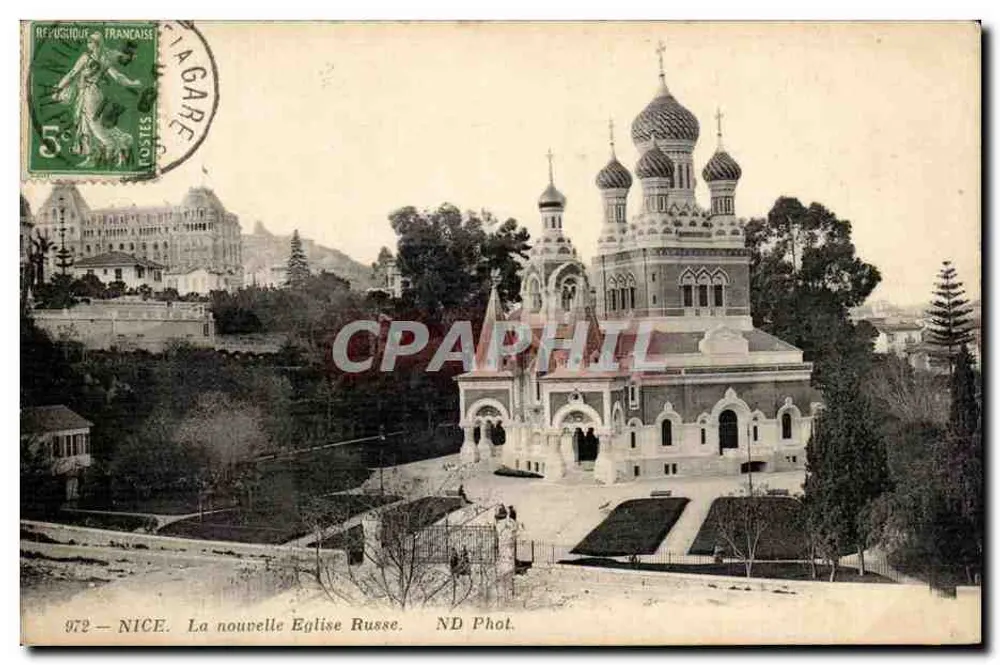 Nice — La nueva Iglesia Rusa — ND Fot. n° 972 - Anverso