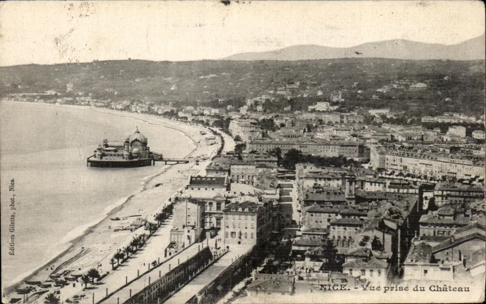 NICE — Vista tirada do Castelo — Edição Gileta, Nice - Frente