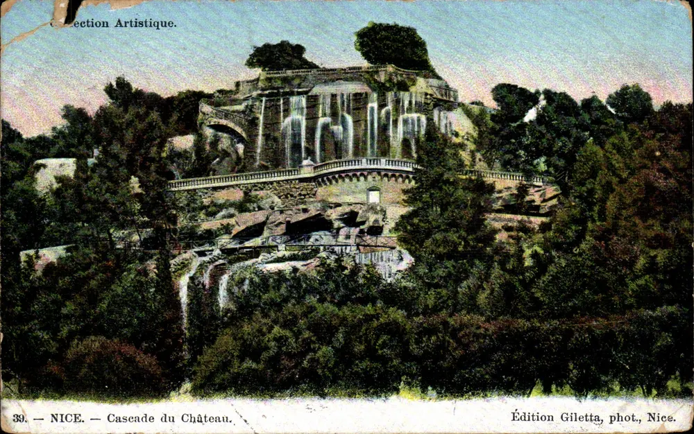 NICE — Cascata do Castelo — Edição Gilettta, fot., Nice. - Frente