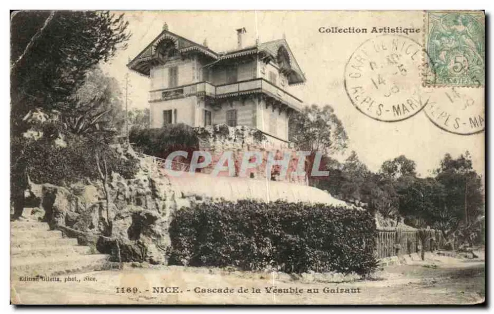 NICE - Cascata da Vésubie no Gairaut — Edição Gilettà, fotografia, Nice, n° 1169 - Frente