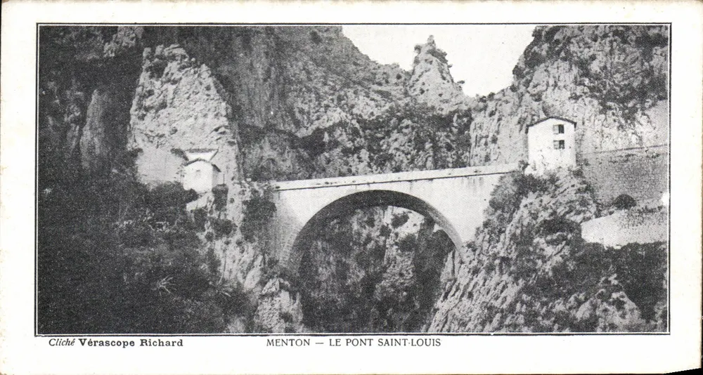 Menton — Pont Saint-Louis — Cliché Vérascope Richard - Vorderseite