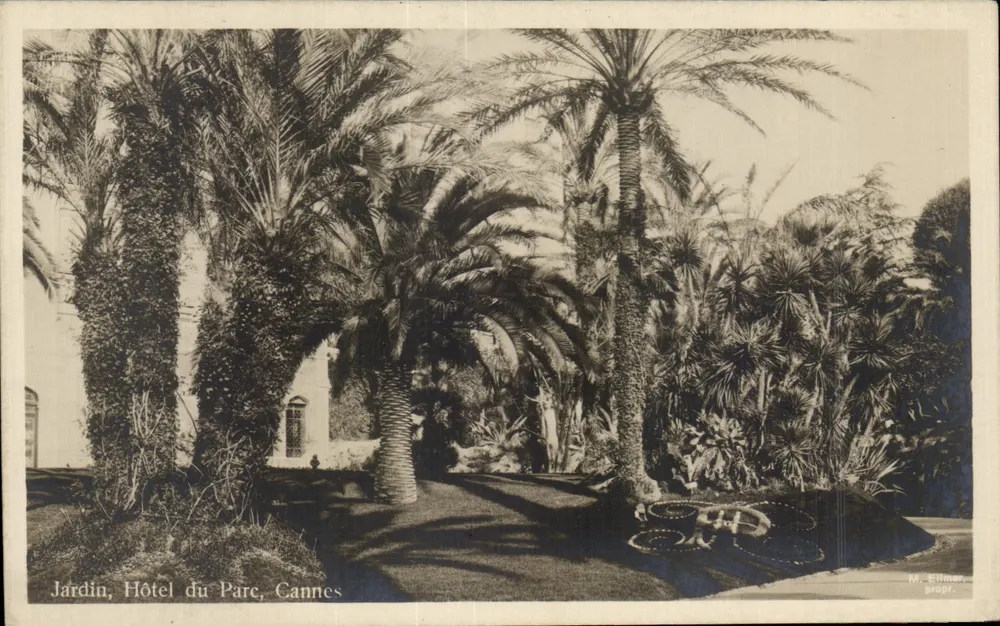 Tuin, Hotel du Parc, Cannes — M. Ellmer, eigenaar - Voorkant