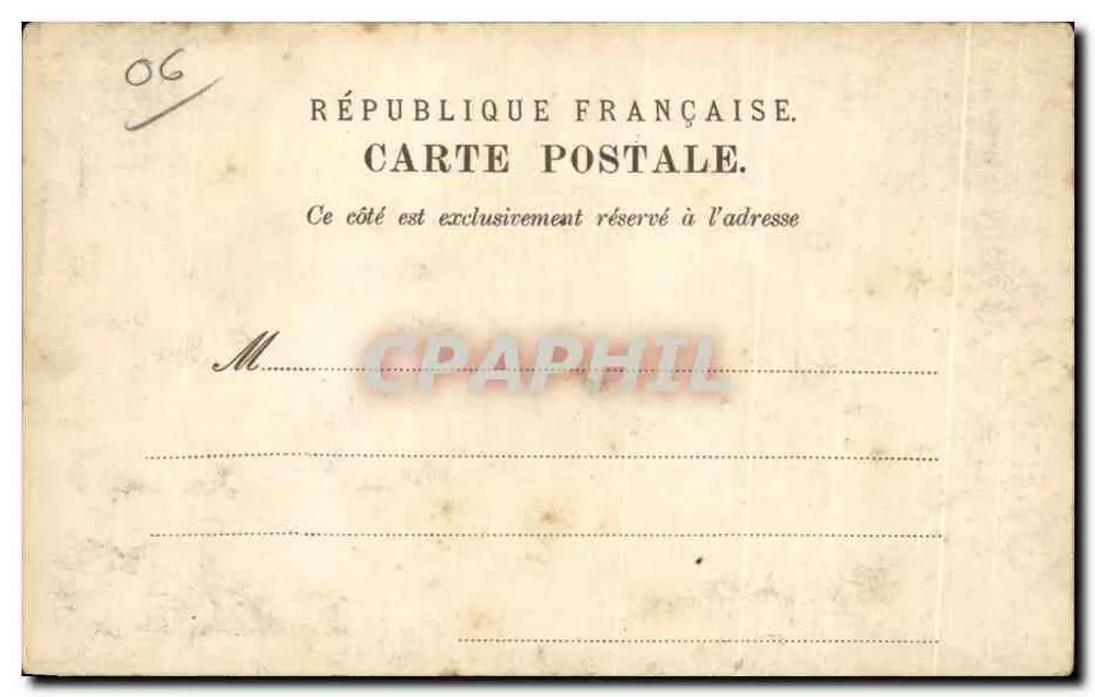 Praça Brougham — Cannes — editor desconhecido, número de série não visível - Verso