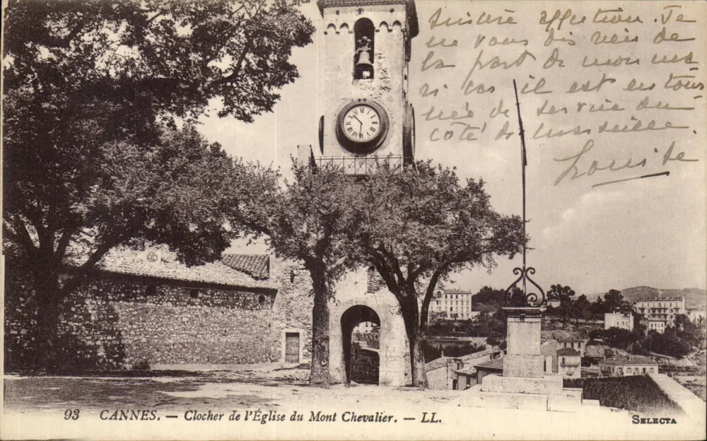 CANNES — Kirchturm der Kirche Mont Chevalier — LL. - Vorderseite