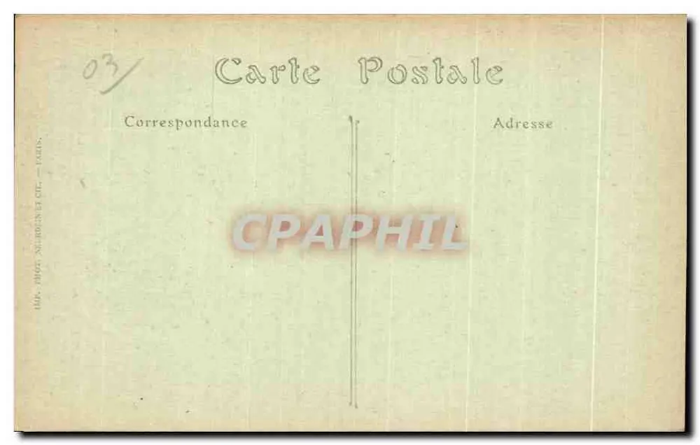 Vichy — Der Park, ehemaliger Pavillon von Napoleon III — ND. Fotografie - Rückseite