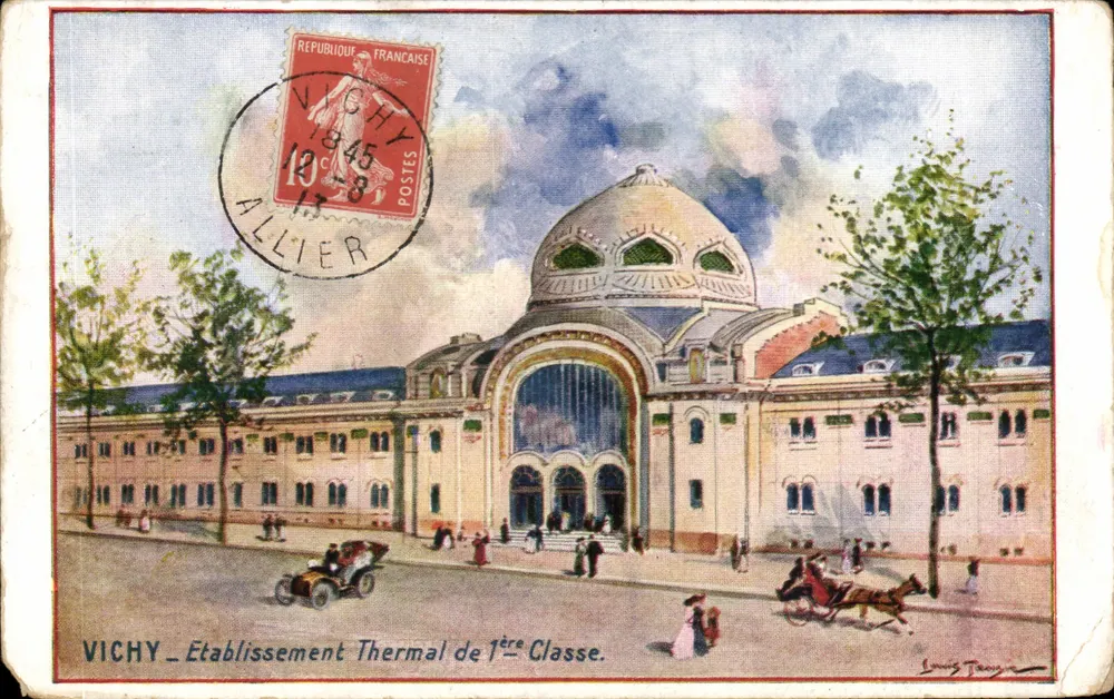Vichy — Établissement Thermal de 1ère Classe — Louis Farcy - Recto
