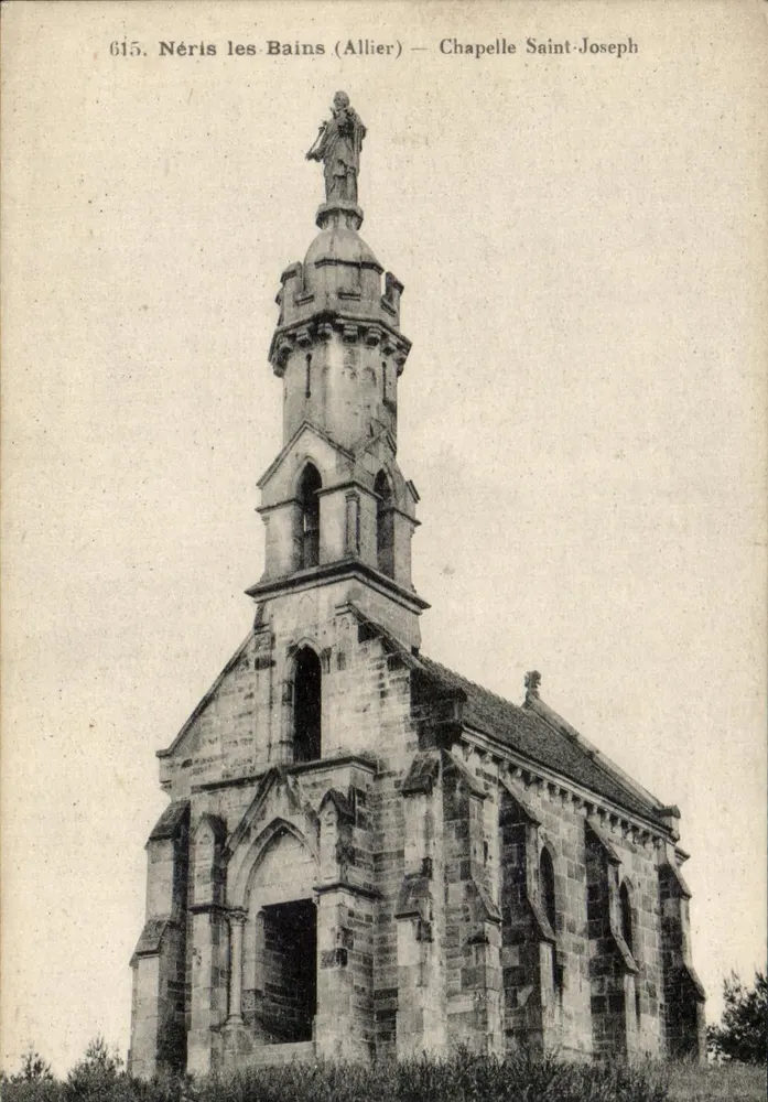 Néris les Bains (Allier) — Kaplica św. Józefa — wydawca B. Laville, Montgolon - Awers