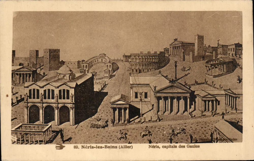Nérès-les-Bains (Allier) — Nérès, capitala das Gaules — editor desconhecido, n° 89 - Frente