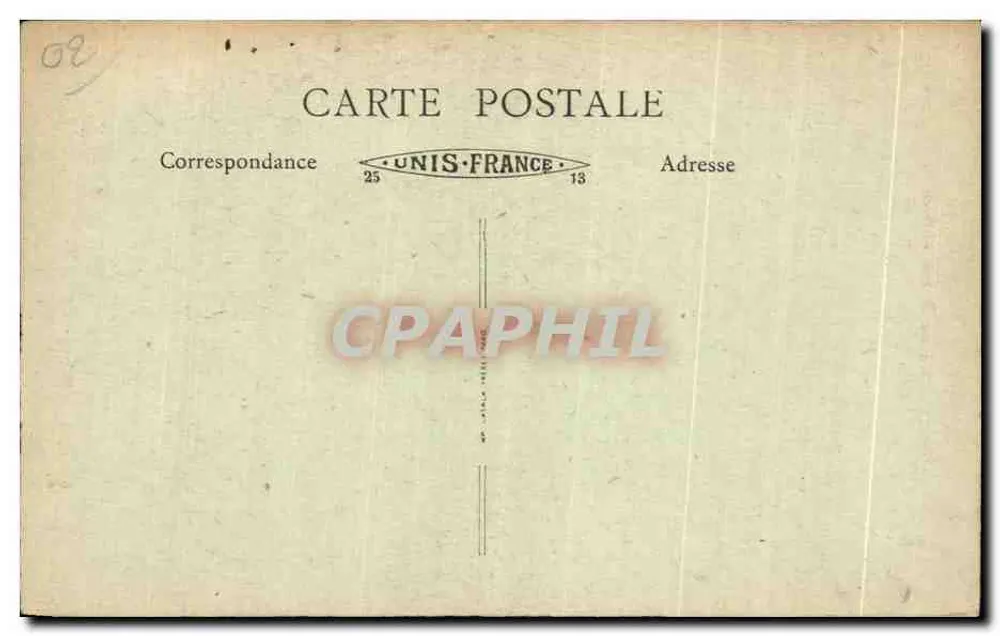 Notre-Dame-de-Liesse (Aisne) - Platz des Calvaire — Kreuz des Calvaire mit Statuen — Verlag F. V. - Rückseite