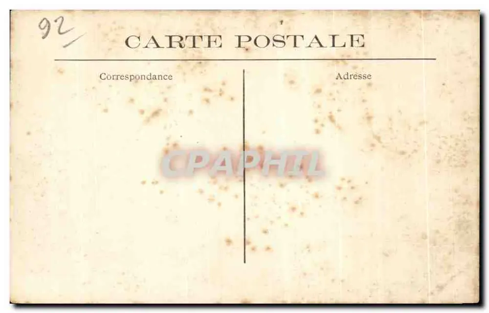 Saint-Cloud — Der Park — Kiefer gepflanzt von Marie-Antoinette — L'Abruti à Paris - Rückseite