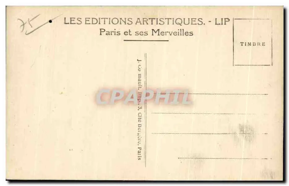 Paris (16e arr.) — O Square Lamartine — LIP - Verso
