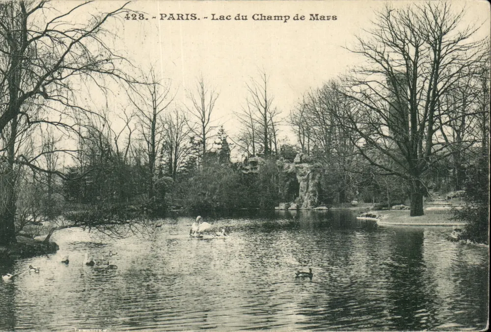 Paris - Lago do Champ de Mars — n°428 — editor não identificado - Frente