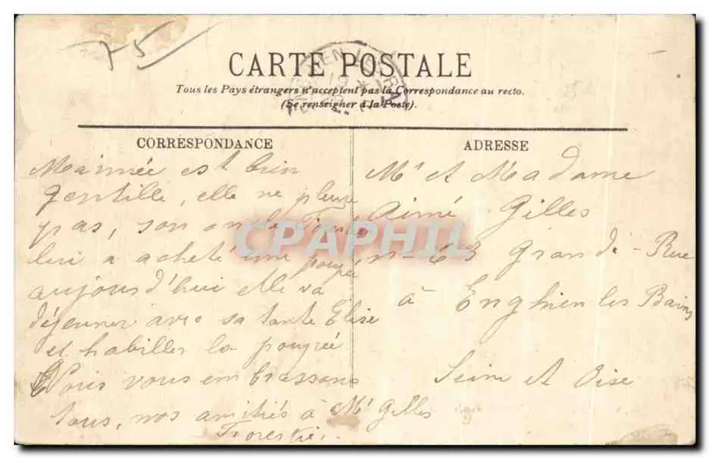 PARIS — La entrada del Jardín de París — LL. — n° 236 - Reverso