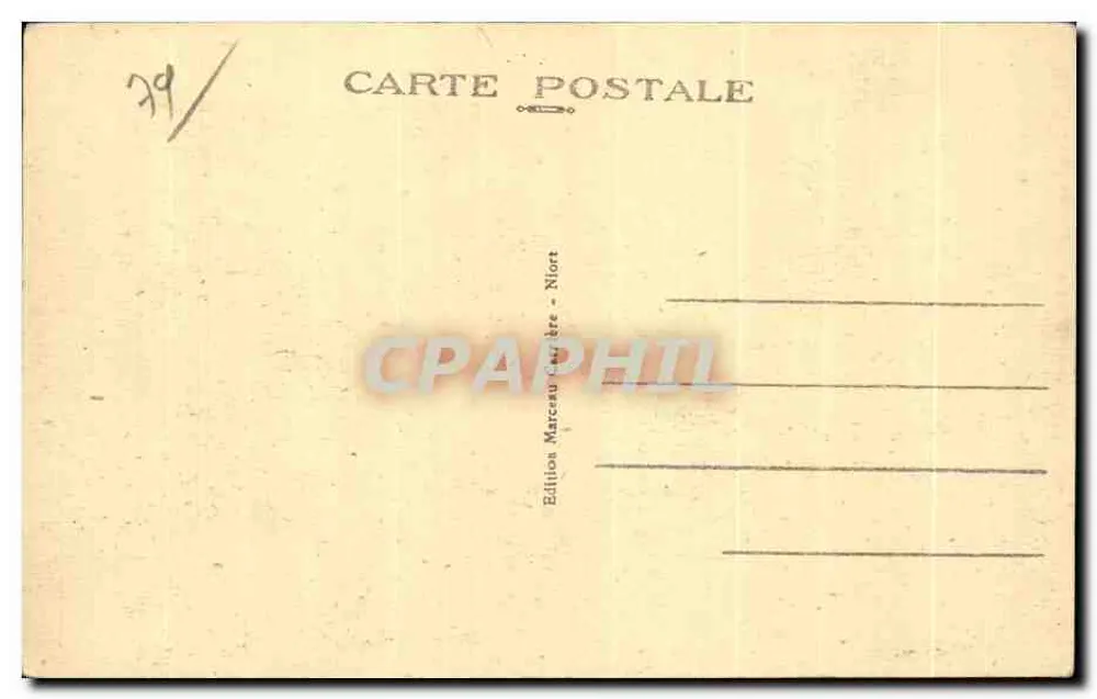Niort (Deux-Sèvres) — Allgemeiner Blick auf die Place de la Brèche — Edition Marcasou - Niort - Rückseite