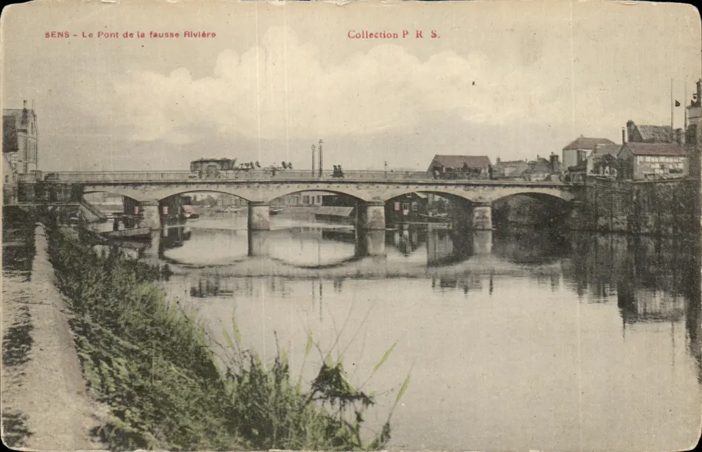 Sens — Le Pont de la Fausse Rivière — Collection P R S. - Frente