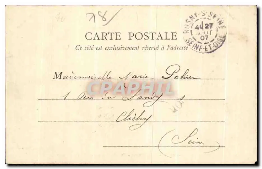 Mantes — Notre-Dame — Ansicht der Île-aux-Dames — B.F. PARIS - Rückseite