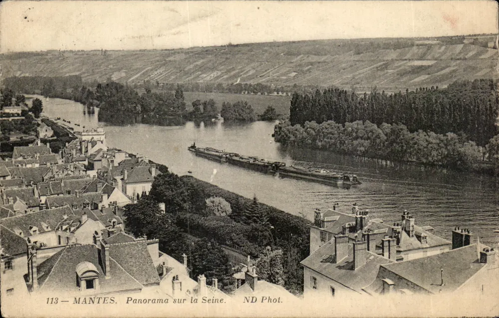 Mantes — Panorama sobre a Sena — ND Phot. n°113 - Frente