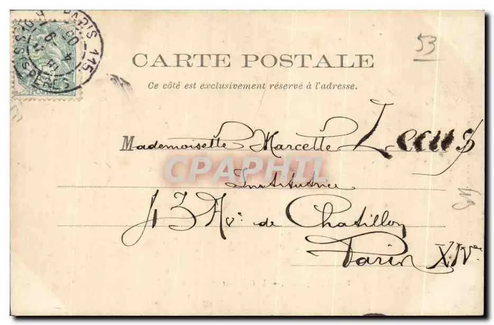 Laval (Mayenne) — Zamek — Hachette et Cie, wyd. — foto L. - Rewers