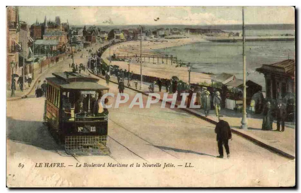 Le Havre — Le Boulevard Maritime et la Nouvelle Jetée — LL. n° 89 - Vorderseite