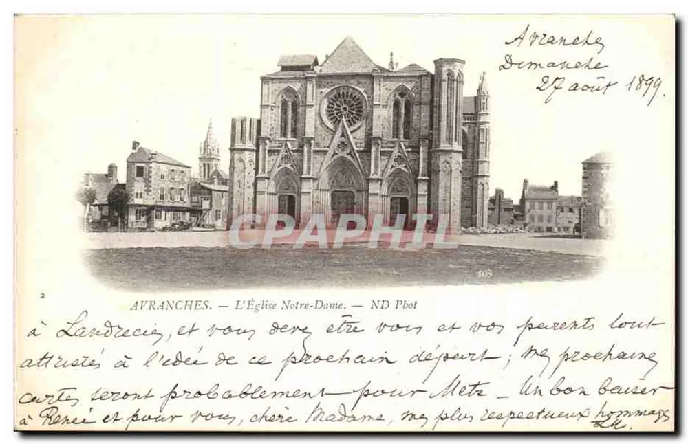 Afranches — Kirche Notre-Dame — ND Phot - Vorderseite