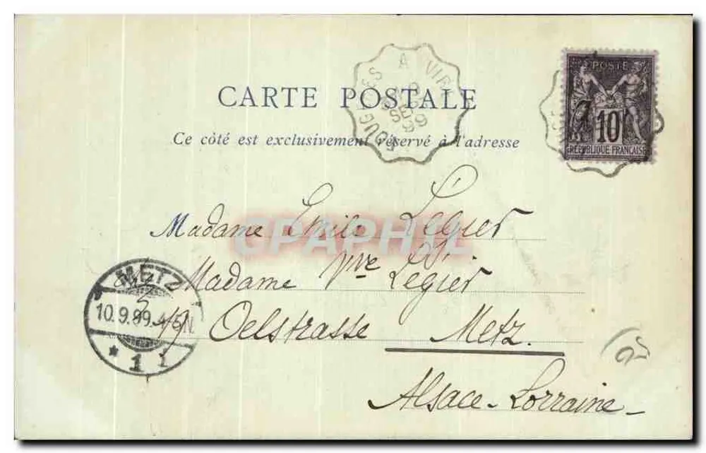 Avranches — O Boulevard do Sul — ND Phot - Verso