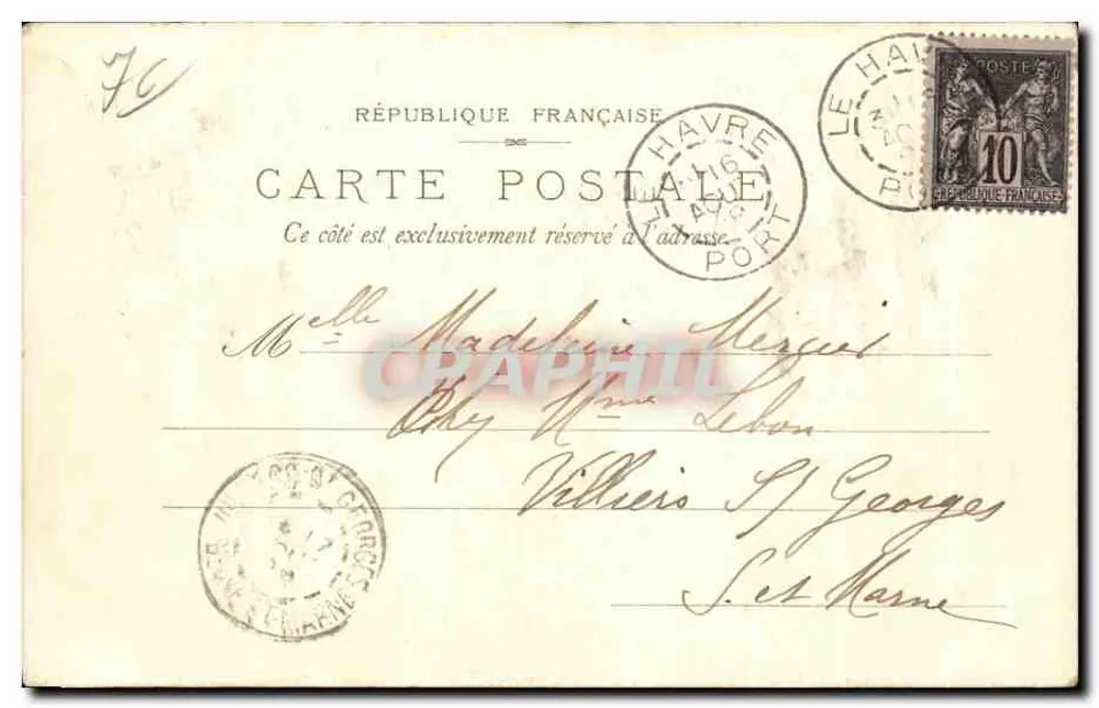La Plage — plage de Dieppe avec parasols et baigneurs — éditeur Steingel & Co. Dresden Berlin, n° 8665 - Verso