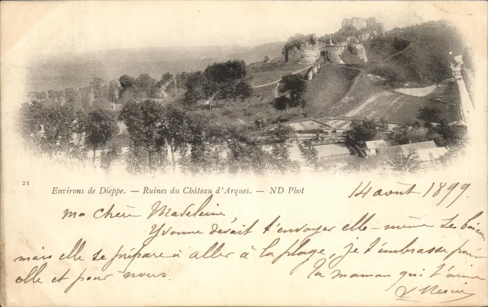 Environs de Dieppe — Ruines du Château d'Arques — ND Phot - Vorderseite